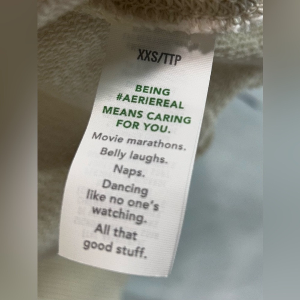 Aerie The Chill Crew Neck Sweatshirt Womens Oversized Graphic Long Sleeve Sz XS - Picture 8 of 14